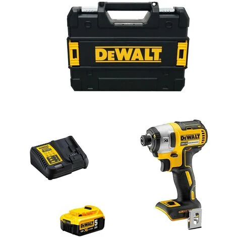 Dewalt avvitatore ad impulsidcf887p1 (1 x 5,0 ah + dcb115 + tstak ii) 8435587924159