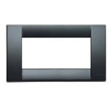 Placca Vimar Idea 4 moduli tecnopolimero grigio grafite 16744.15