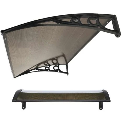 PENSILINA TETTOIA MODULABILE IN POLICARBONATO ALVEOLARE FUME L 150 X 100 CM ITALFROM