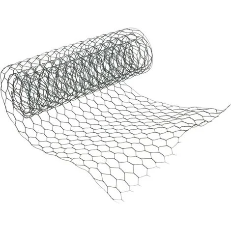 ALOVEZ Rete metallica zincata per pollaio, giardino, voliera, tripla torsione, varie misure, maglia fine 0,35 m x 10 m
