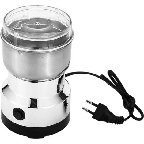 Macinacaffè elettrico 220V, semi di lino, noci, pepe, spezie, frullatore in acciaio inossidabile