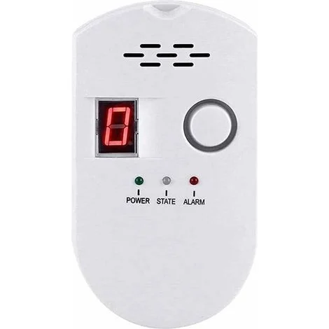 Rilevatore digitale di gas naturale - Allarme gas domestico - Rilevatore di fughe di gas - Rilevamento di fughe di gas GPL, GNL e carbone naturale ad alta sensibilità - Monitoraggio allarme per casa/c