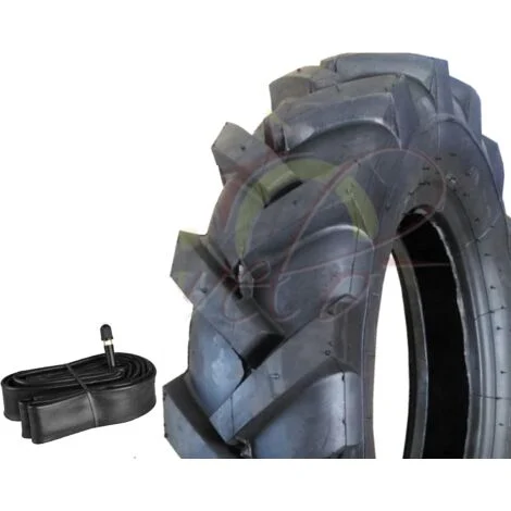 Pneumatico + Camera d'Aria per TRATTORINO 4.00-8 TM Rinforzato 4PR Gomma Ruota COPERTONE FALCIAERBA FALCIATUTTO Tosaerba MOTOZAPPA