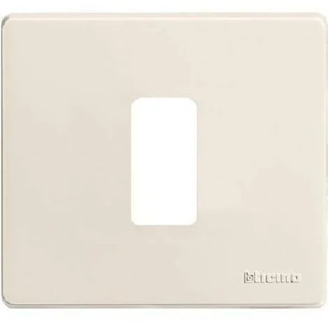 Placca 1 posto Bticino per scatola tonda in resina serie MAGIC 500/1/R