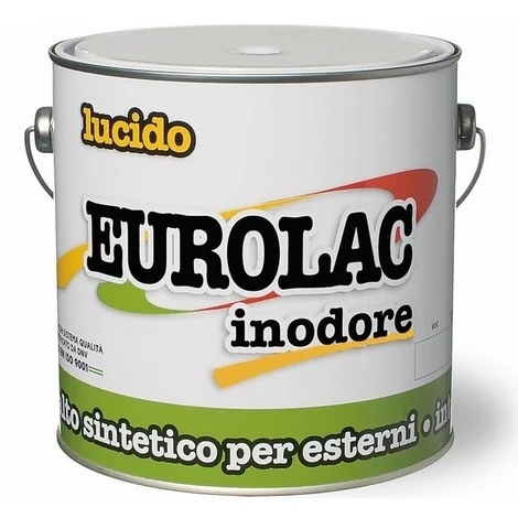 Smalto Sintetico Lucido Inodore Eurolac Laiv colore Grigio Chiaro 2,500 Lt.