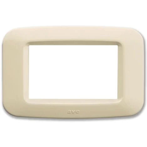 Placca Ave in tecnopolimero Yes 45 3 Moduli bianca Blanc lucida 45PY03BP