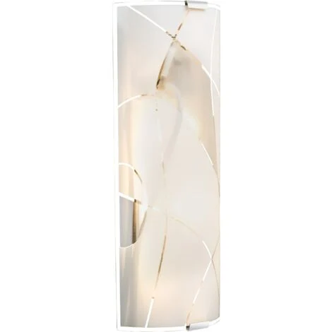GLOBO Applique Metallo Bianco, 2 x E27