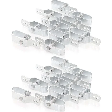 Toboli Tenditore per filo zincato set da 20 pezzi, tenditore per recinzione per recinzione per selvaggina, recinzione da giardino, contro i danni da brucatura e per la protezione di piante e aiuole