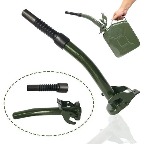 Bocchettone di rifornimento per taniche, bocchettone flessibile per taniche da 5L, 10L, 20L e 30L, tubo flessibile per carburante per taniche metalliche da 20L - LIAIKI