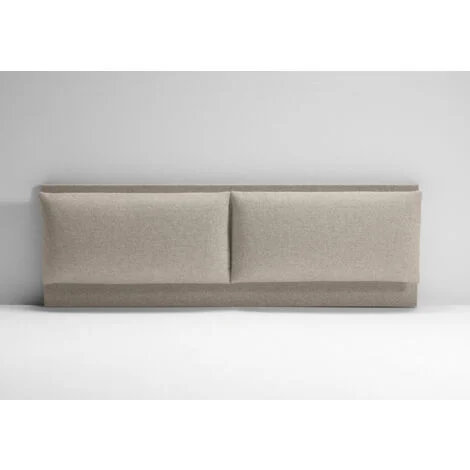 EVERGREENWEB - Testata Letto Matrimoniale Imbottita, Testiera di Tessuto antimacchia con cuscino imbottito in Foam, interno in puro legno. Testata letto muro, Realizzata in Italia - TORTORA