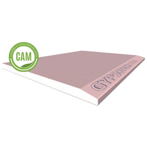 5 Pannelli in Cartongesso Gypsotech Focus DFI - 1,20 m x 0,50 m - Spessore 12,5 mm - Ignifugo
