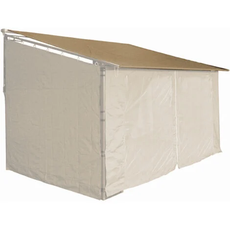 Ersatzdach Roll Pavillon 3x4m 280g/m2 Pavillondach Markise Ersatzbezug Sand