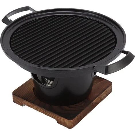 Piccolo barbecue da tavolo, barbecue a carbone portatile, antiaderente, barbecue a carbone senza fumo per uso interno.
