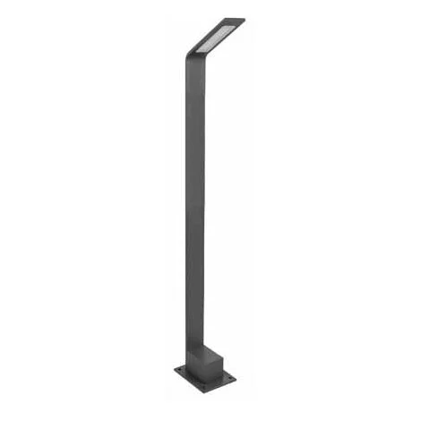 V-TAC VT-896 lampada led da giardino 6W fissaggio a terra lampione 80cm grigio in alluminio IP54 bianco naturale 4000K - SKU 218681