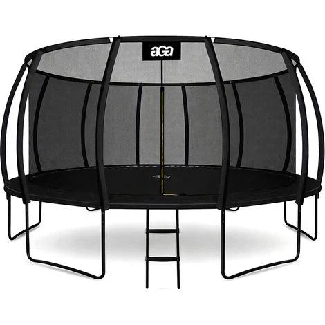 Aga SPORT EXCLUSIVE Trampolino 500 cm Nero + rete di protezione + scala
