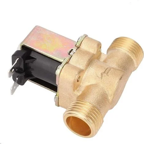 Elettrovalvola - DC12V G1/2" normalmente aperta, elettrovalvola di ingresso acqua in ottone