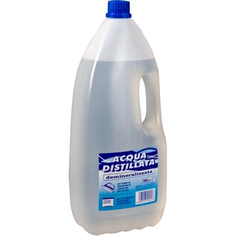Acqua distillata in tanica da 2 litri per batterie auto moto ferri da stiro e sistemi a vapore