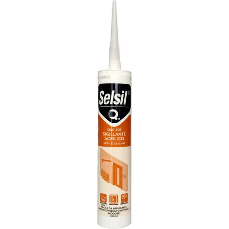 Selsil Cartuccia SiliconeAcrilicoBianco 310ml