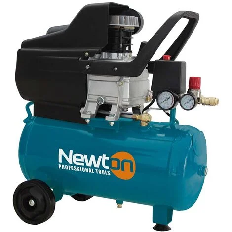 NEWTON Compressore ad aria lubrificato 24 litri, 2 hp, carrellato