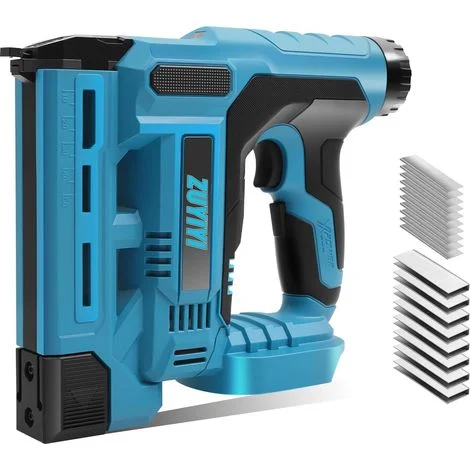Chiodatrice a batteria 2 in 1 18GA per batteria Makita da 18 V (non inclusa), pistola sparachiodi a batteria, pistola sparachiodi elettrica con 1000 chiodi e punti metallici