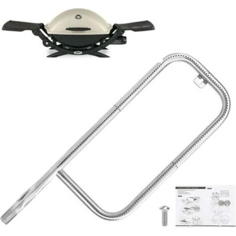 Bruciatore accessorio per Weber Q200/Q220/Q2000/Q2200 - Codici articolo 60041/69956/396000 - Affidabile ed efficiente - Per barbecue - Proprietari di Weber-Crezuo