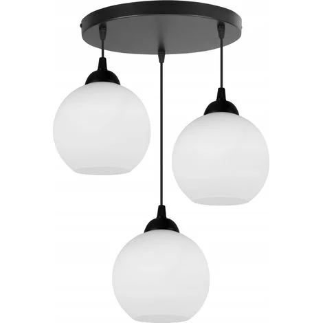 LAMPADA A SOSPENSIONE CLASSICA IN METALLO CON PARALUME IN VETRO