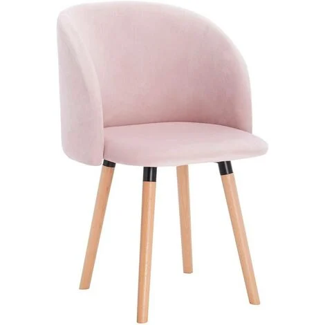 WOLTU Sedia da Cucina Sala da Pranzo con Schienale Poltroncina Cameretta Gambe Rosa