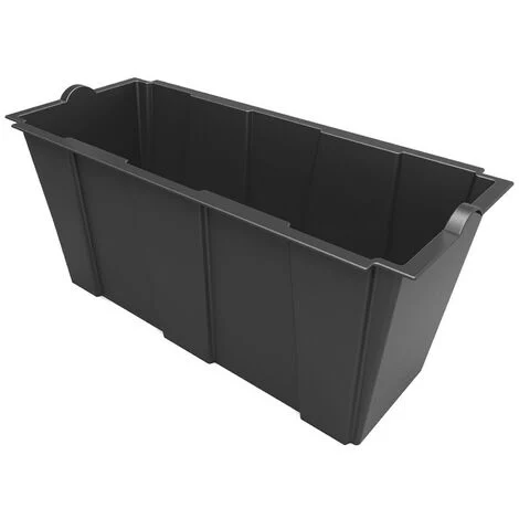 1PZ VASO RETTANGOLARE INTERNO PER FIORIERA 'SEPARE'/AR 79 x 35 x h 37 cm lt.63 - antracite