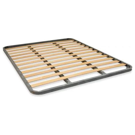 Rete 150X190 cm Da Appoggio Senza Piedi con Doppio Rinforzo centrale A Doghe Strette Ortopedica Da Incasso Per Letto Matrimoniale
