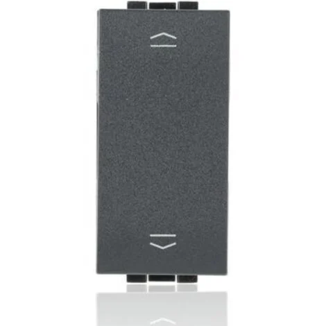 BTICINO L4027N - Commutatore Doppio Tasto (1-0-2) 16A 250 Vac - Antracite - LivingLight