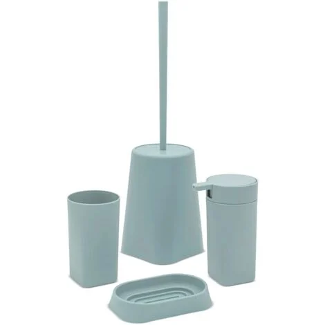 Set completo accessori bagno acquamarina in abs Tender