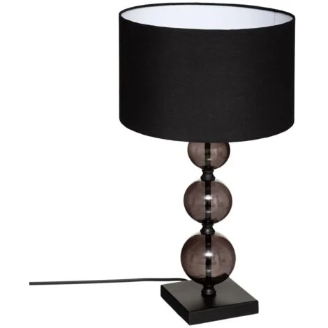 Lampada alma in metallo nero h52cm - Atmosphera créateur d'intérieur