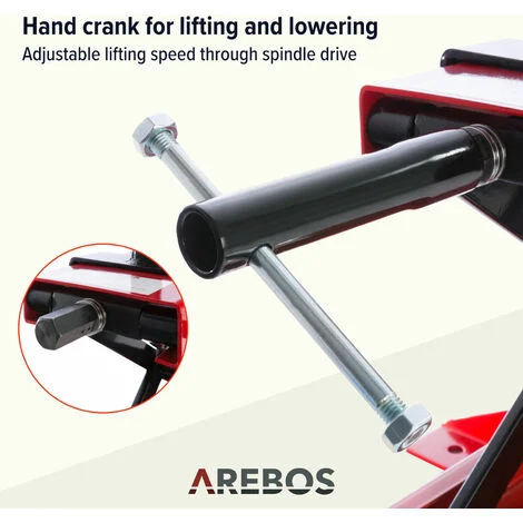 AREBOS Cavalletto Alzamoto Cric Sollevatore Moto Ponte Sollevatore Moto fino a 450 kg