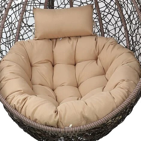 Cuscino per sedia sospesa con cuscino, cuscino per sedia sospesa da esterno, sedia a dondolo, sedia a uovo, sedia sospesa, cuscino per sedia in rattan per giardino