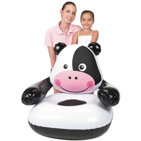 Poltrona gonfiabile mucca Bestway per bambini