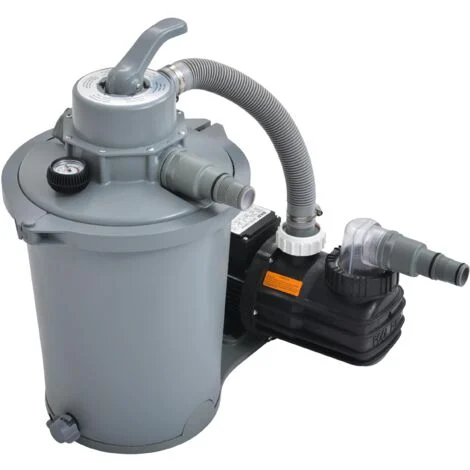 Avenli Accessori Filtro a Sabbia per Piscina 6800 Litri/H, Grigio, 30x35x60 cm