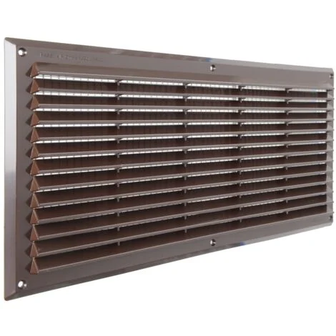 La Ventilazione AR5023M Griglia Plastica Rettangolare da Sovrapporre, Marrone, 500 x 227 mm