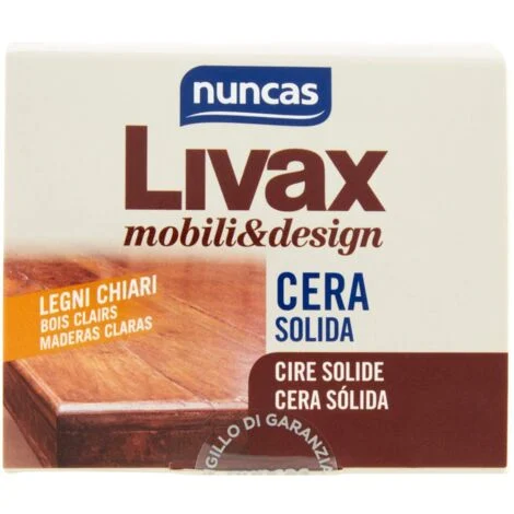 Nuncas Mobili&Design Cera Solida Legni Chiari - 120ml