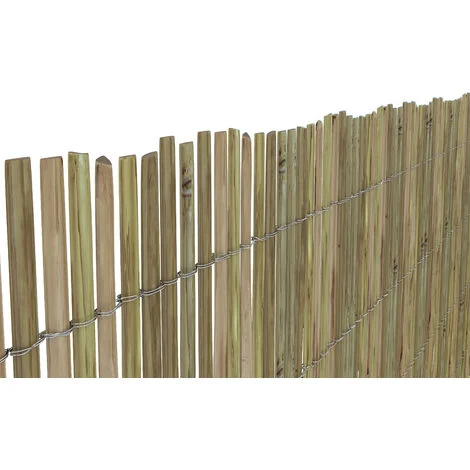 Arella In Canna Cannette In Bamboo Spaccato Bambù Naturale Da 10 / 15 Mm Arelle Canniccio Decorativo Recinzione Giardino Ringhiera Balcone Terrazza Piscina Stuoia Ombreggiante Frangivista 1 x 3 M