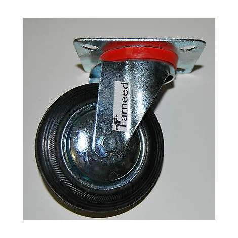 RUOTA PER CARRELLO CARRELLI RUOTE BASE GIREVOLE 3'' 7,5 cm INDUSTRIALE 199