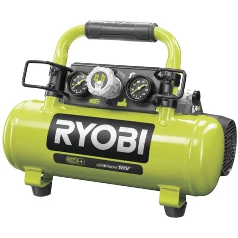 compressore aria portatile a batteria ryobi "r18ac-0" 3,8l 18v solo corpo macchina