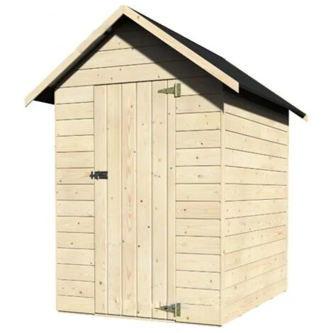 Casetta in Legno 120x160 Alt 200 Armadio Ripostiglio Attrezzi in Abete Pavimento