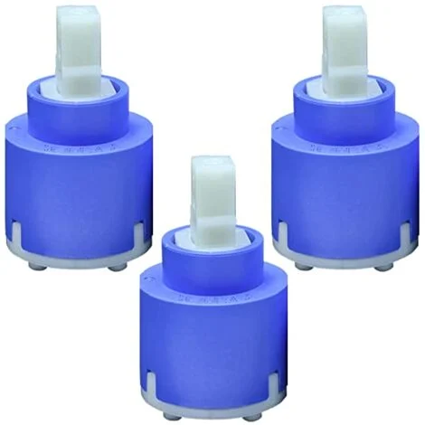 Schläfer 480049Cartuccia ceramica per K40 Kerox, 40 mm senza fondo con 2 piedini, miscelatore doccia, cucina, lavabo, bidet, vasca. Pack da 3