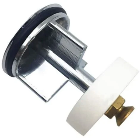 Schläfer 40510016Tappo Saltarello Universale diScarico Lavandino Bagno, Bidet, Vasca e Cucina, Diametro Tappo Saltarello 40mm, Finitura in Ottone Cromato