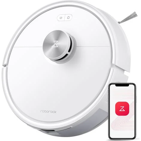 Roborock Q7 M5 Robot Aspirapolvere Lavapavimenti con Mappatura, 10.000 Pa, Anti-groviglio, Quantità d'acqua Regolabile per il Lavaggio, Auto Boost sui Tappeti, Controllo APP, Bianco