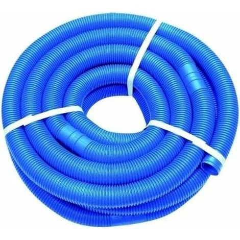 Manguera flexible de 32 mm para piscina, para limpieza de agua, para aspiradora, de repuesto, para piscinas elevadas, con filtro, resistente a rayos UV y cloro, color azul.