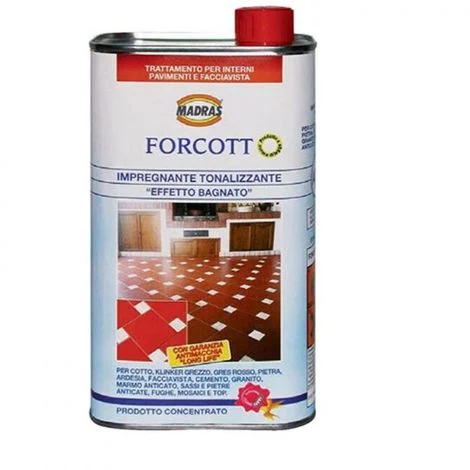 FORCOTT MADRAS LT.1 IMPREGNANTE PROTETTIVO ANTIMACCHIA EFFETTO BAGNATO PER COTTO