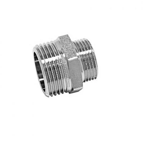 NIPLES NIPPLO IN OTTONE CROMATO RIDOTTO 1/2X3/8 IDRAULICA
