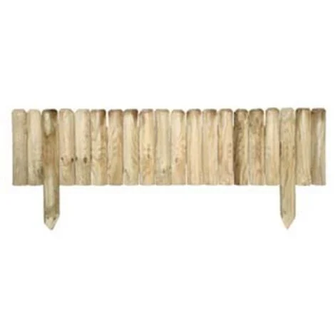 5PZ STECCATO ORIZZONTALE IN PINO IMPREGNATO - cm.100x30/45h.
