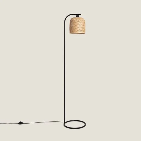 Lampada da Terra Bambù Adola Naturale